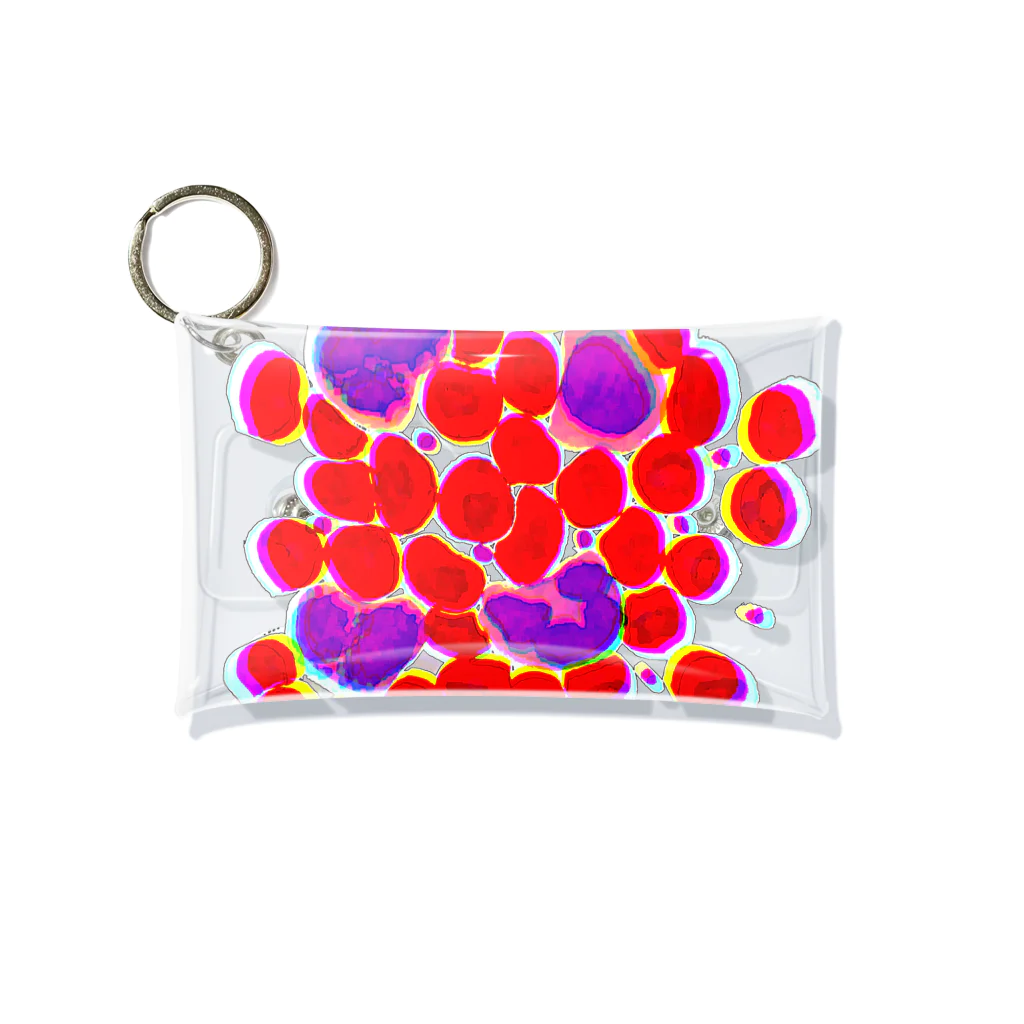 のぐちさきのblood cells〜血球〜 Mini Clear Multipurpose Case