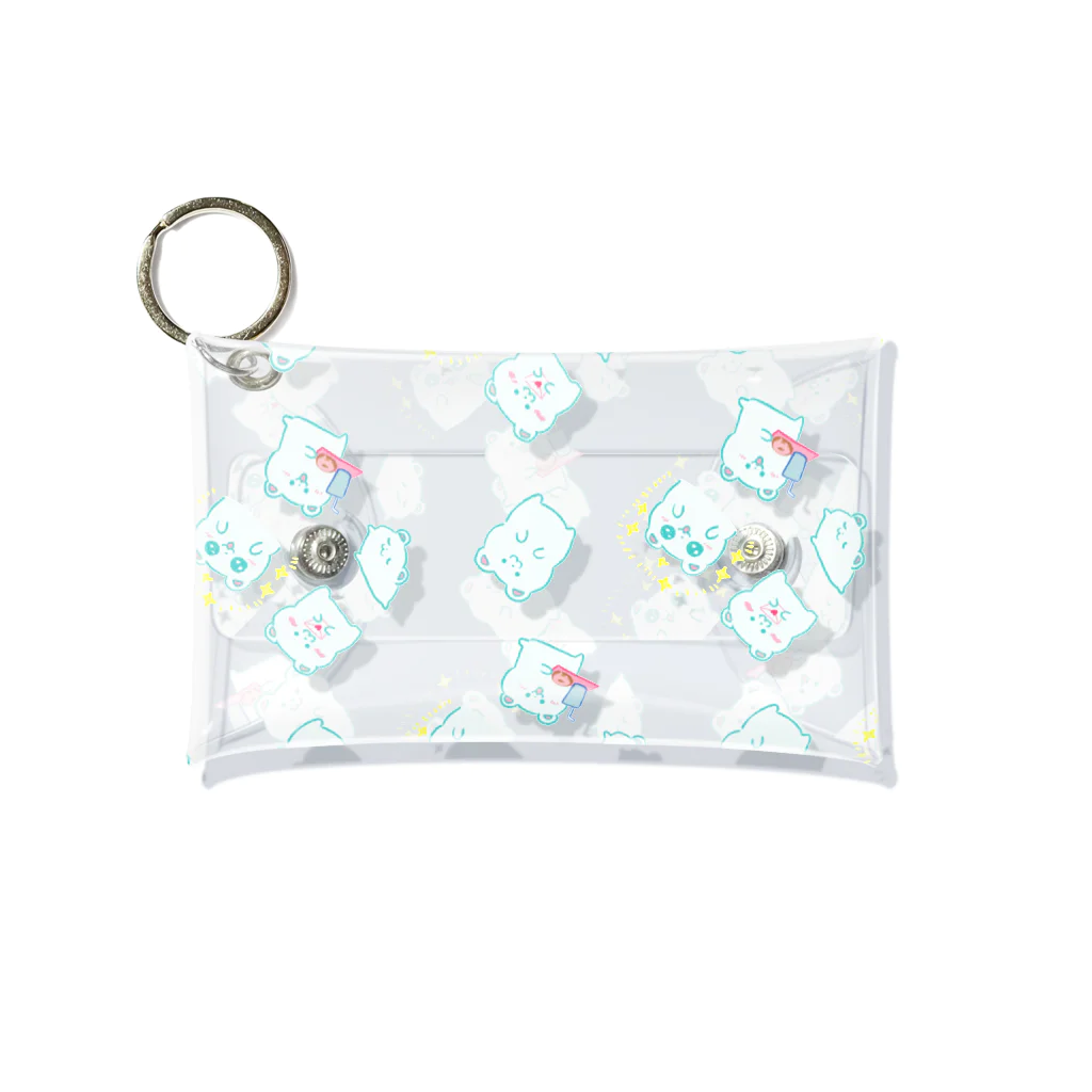 からすみのくまちゃんいっぱい(シンプル) Mini Clear Multipurpose Case