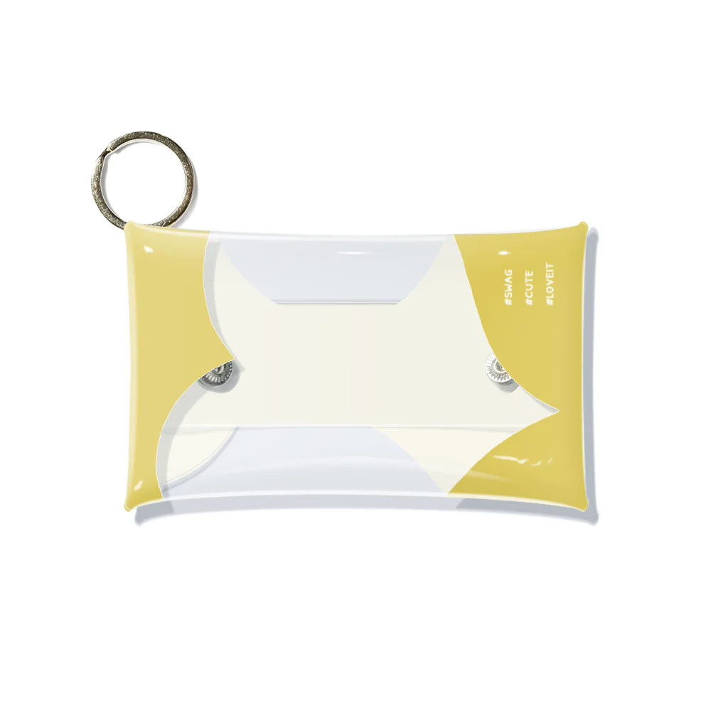 mcSHOPのアクスタケース(ハート枠Yellow) Mini Clear Multipurpose Case