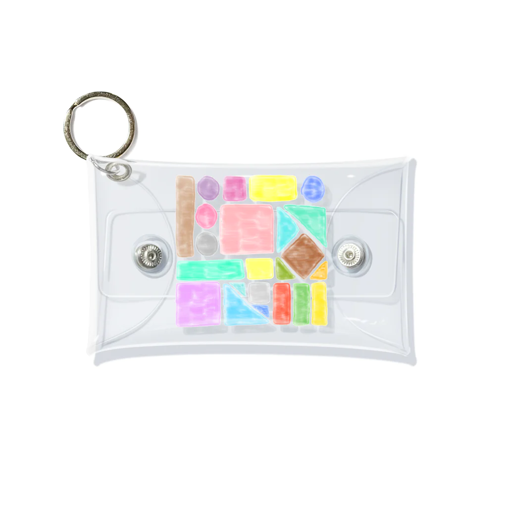 mogmog.のColorful Omochi Mini Clear Multipurpose Case