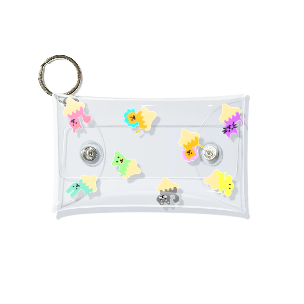 クアッカワラビーくんの日常＆あしゆびふれんず公式グッズのゆるあしゆびふれんずたて Mini Clear Multipurpose Case