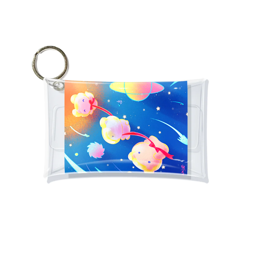 たんぽぽ帝国(おみやげ屋さん)の宇宙遊泳ぷにぷに Mini Clear Multipurpose Case