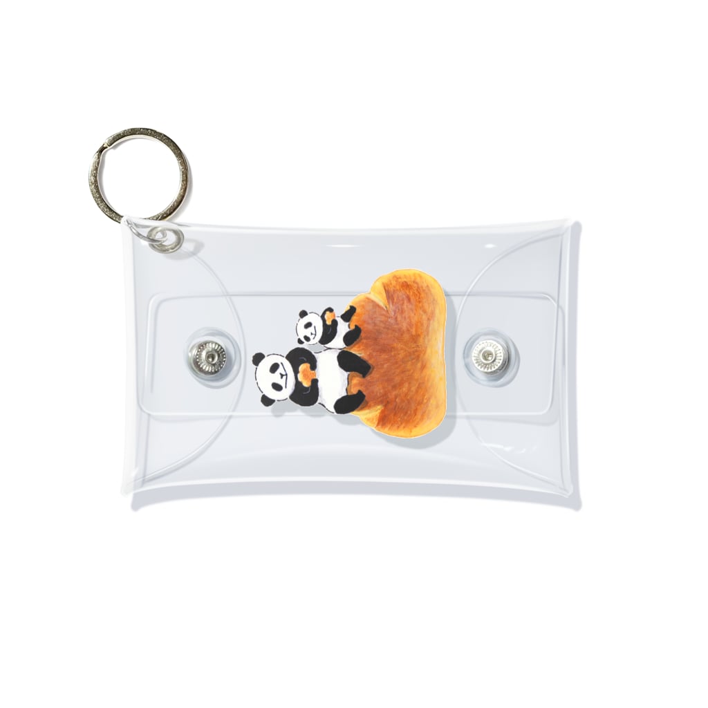 fig-treeのうきうきパンダ Mini Clear Multipurpose Case