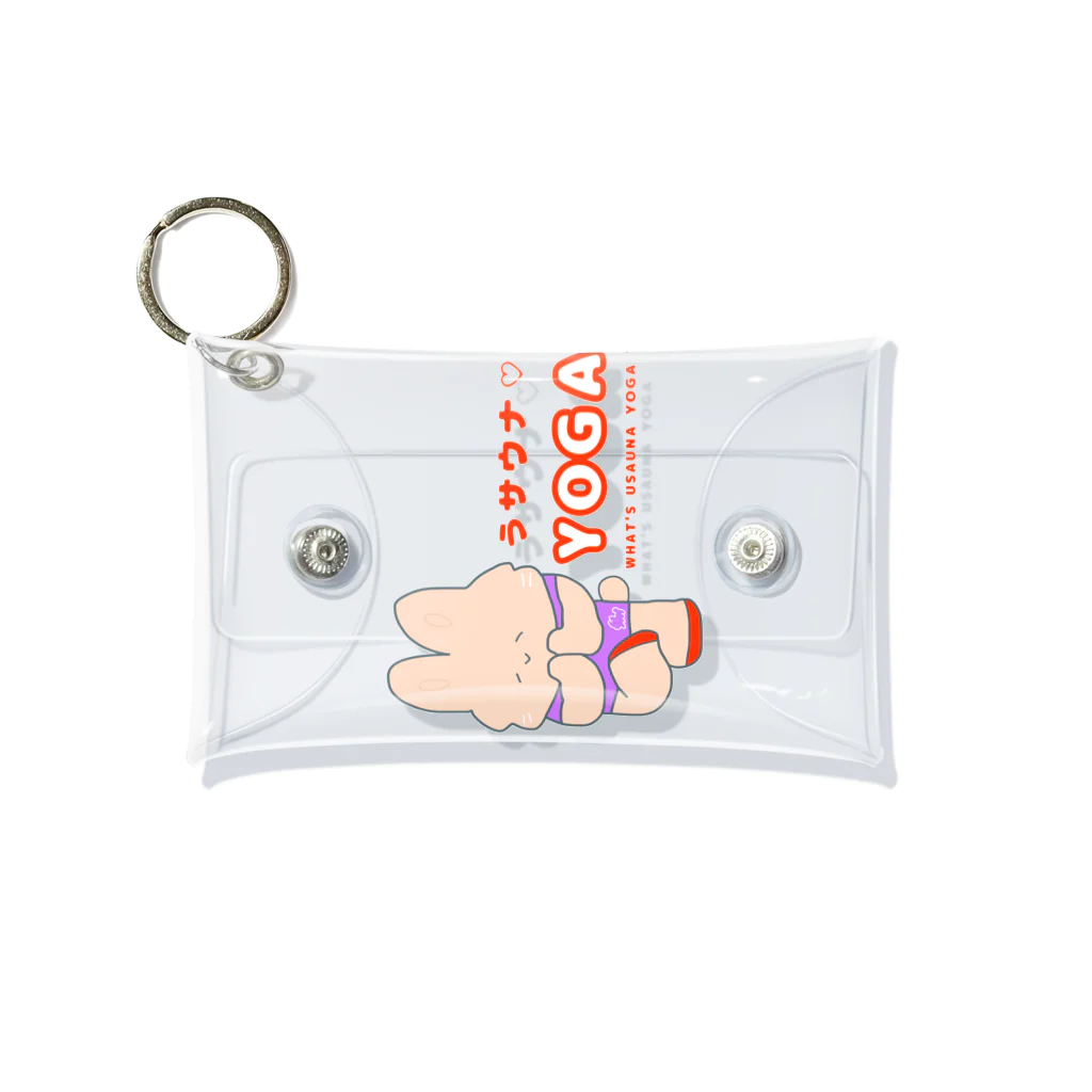 にゃんこ日替り湯のうサウナ♡yoga🧘‍♀️ Mini Clear Multipurpose Case