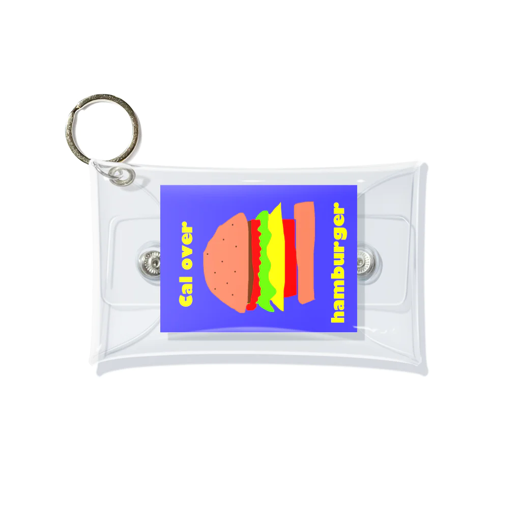  mouth monsterのCal over hamburger Mini Clear Multipurpose Case