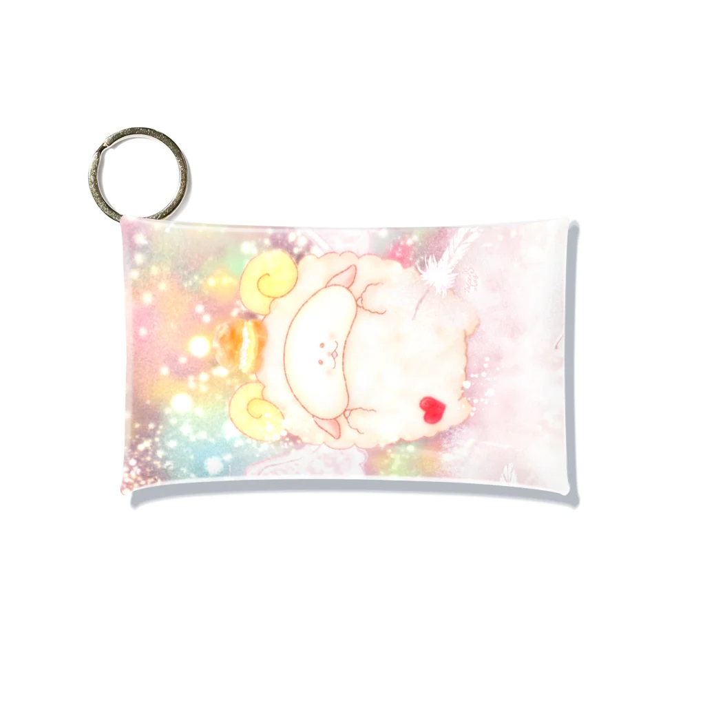 どるちぇ＊うさぎの《イラスト13》＊てんしなひつじ＊ Mini Clear Multipurpose Case