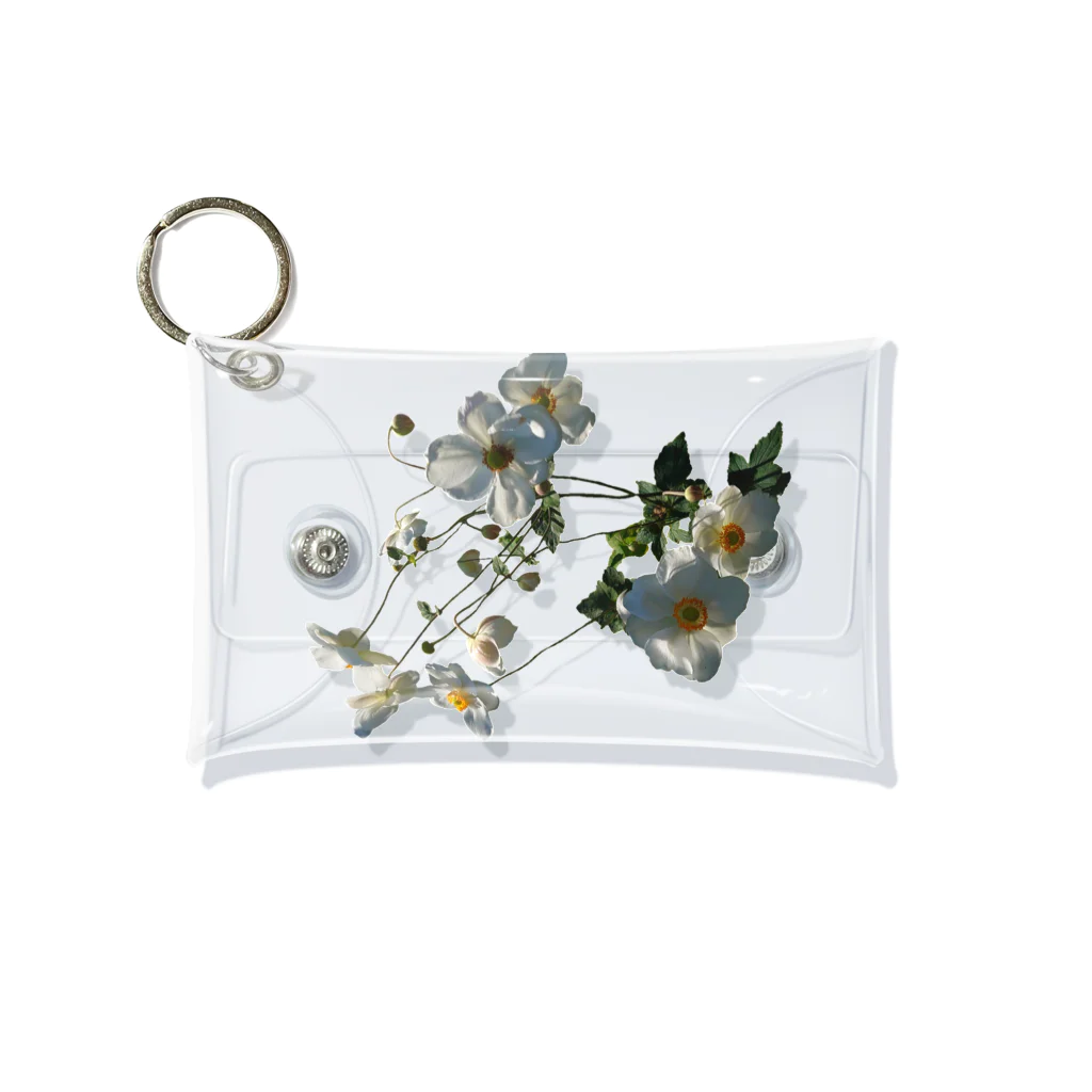 マロマロの秋明菊咲いた！ Mini Clear Multipurpose Case