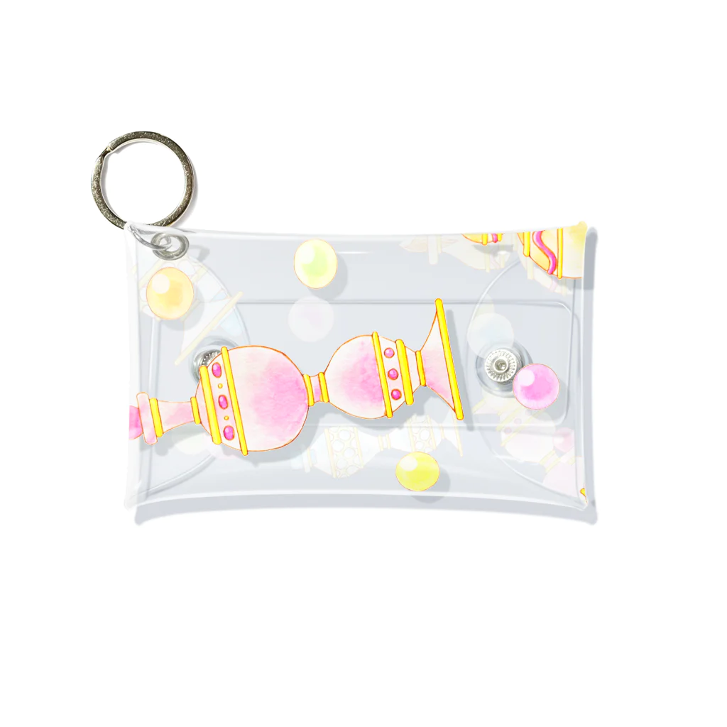 プリズモリイの箱の魔法少女の不思議な香水瓶と魔法玉石 ボンボンミニョン  Mini Clear Multipurpose Case