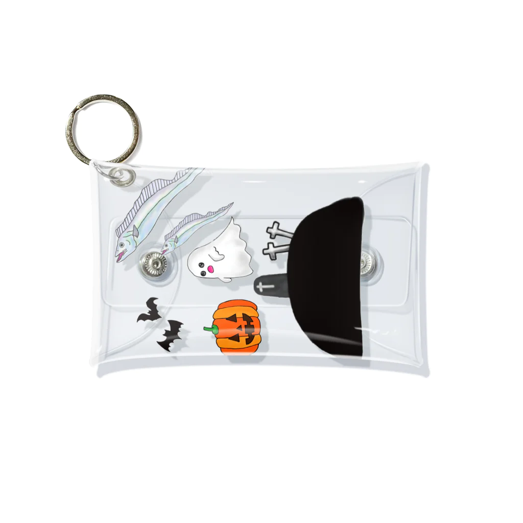 studioaruのハロウィン×太刀魚 Mini Clear Multipurpose Case