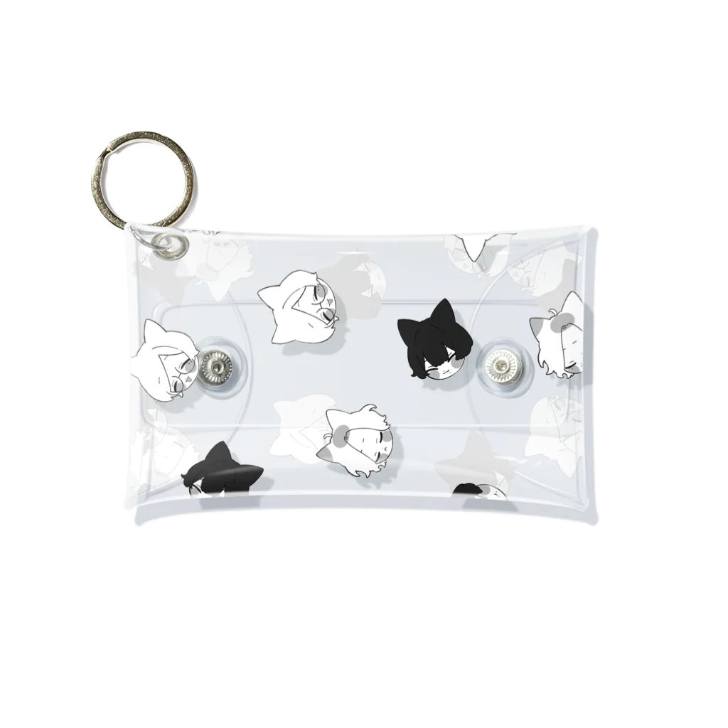 柊透子のみつごねこ Mini Clear Multipurpose Case