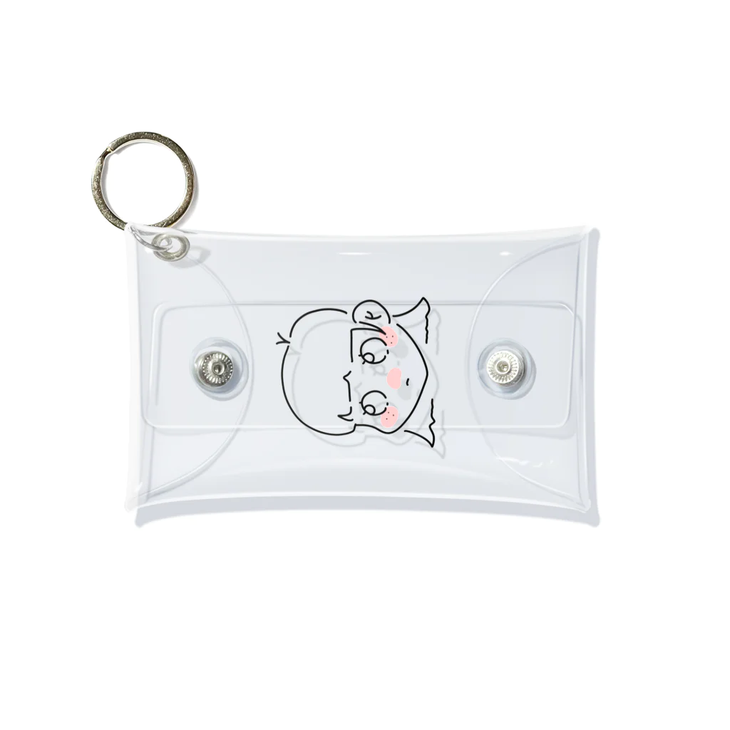 tokotokodesignのふてぶてそばかすちゃん Mini Clear Multipurpose Case