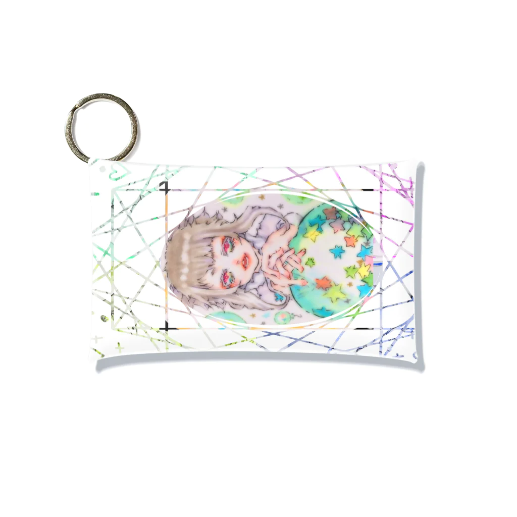 pontaro-の星集め Mini Clear Multipurpose Case