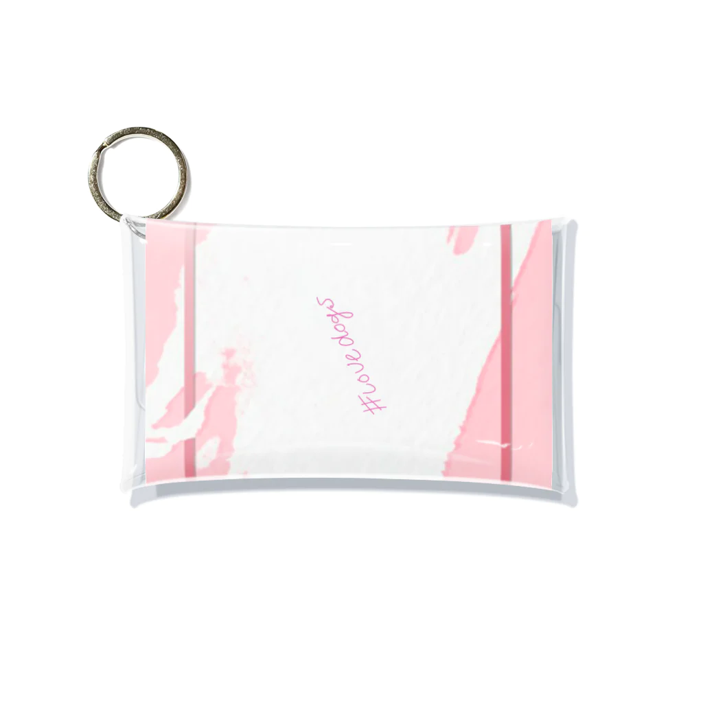 lovedogsの#lovedogs (ロゴver.) Mini Clear Multipurpose Case