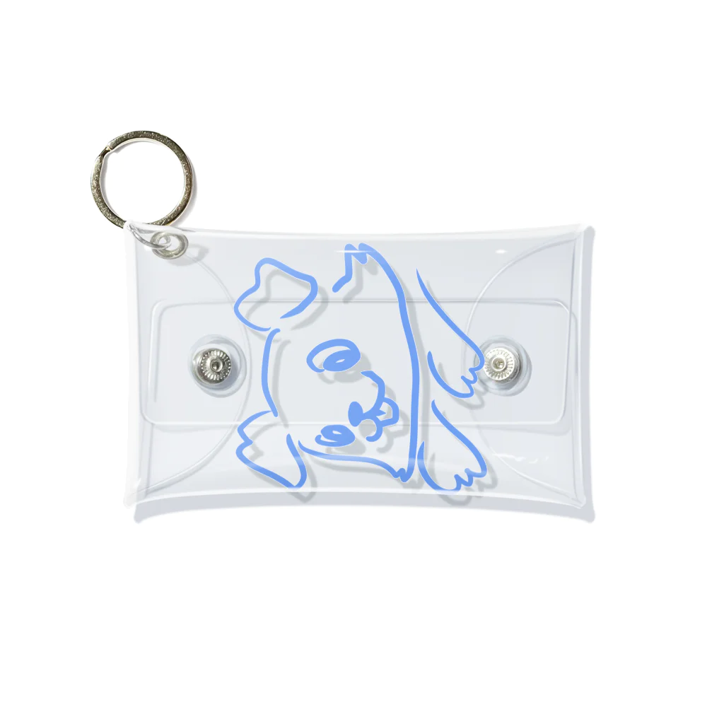 微々子(Viviko)の利き手じゃない手で描いた犬 Mini Clear Multipurpose Case