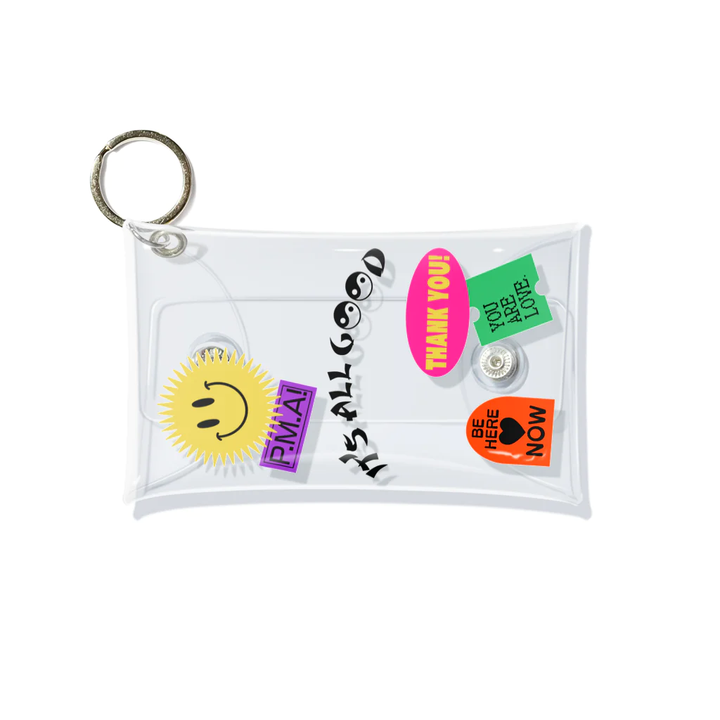 ITSUMItalkstoreのPOSITIVE STICKER CUSTOM Mini Clear Multipurpose Case