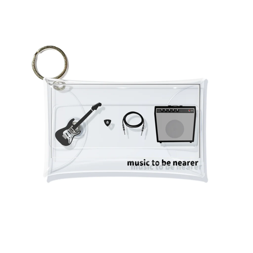 musicshop BOBのmusic to be nearer - オンガクヲミヂカニ Mini Clear Multipurpose Case