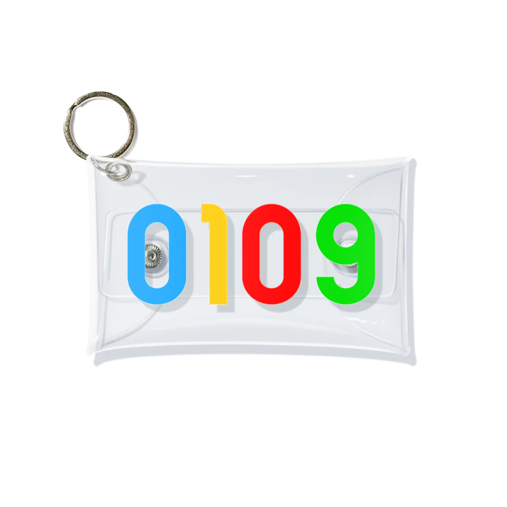 marikiroの0109_誕生日_記念日_カラー Mini Clear Multipurpose Case