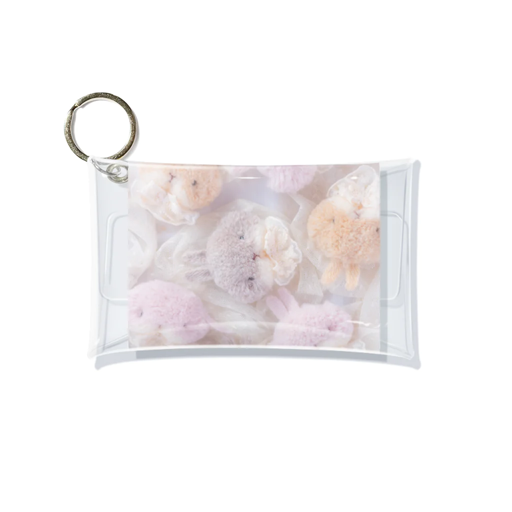 もふもふ工房のアンティークうさぎさん Mini Clear Multipurpose Case