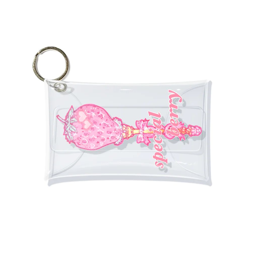 ichigotomahou.のberry magic wand ♡ ミニクリアマルチケース Mini Clear Multipurpose Case