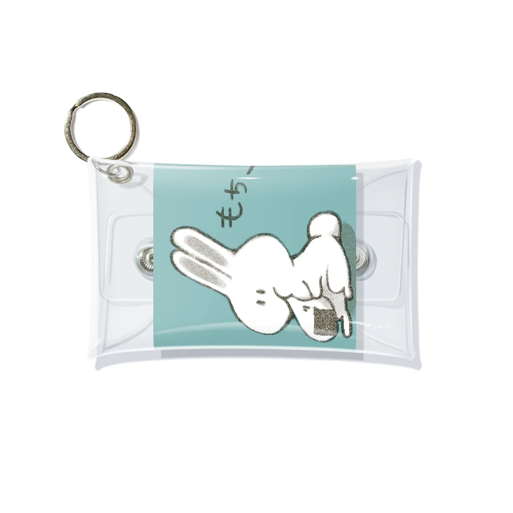 もちもちうさちゃんのもちもちうさちゃん Mini Clear Multipurpose Case