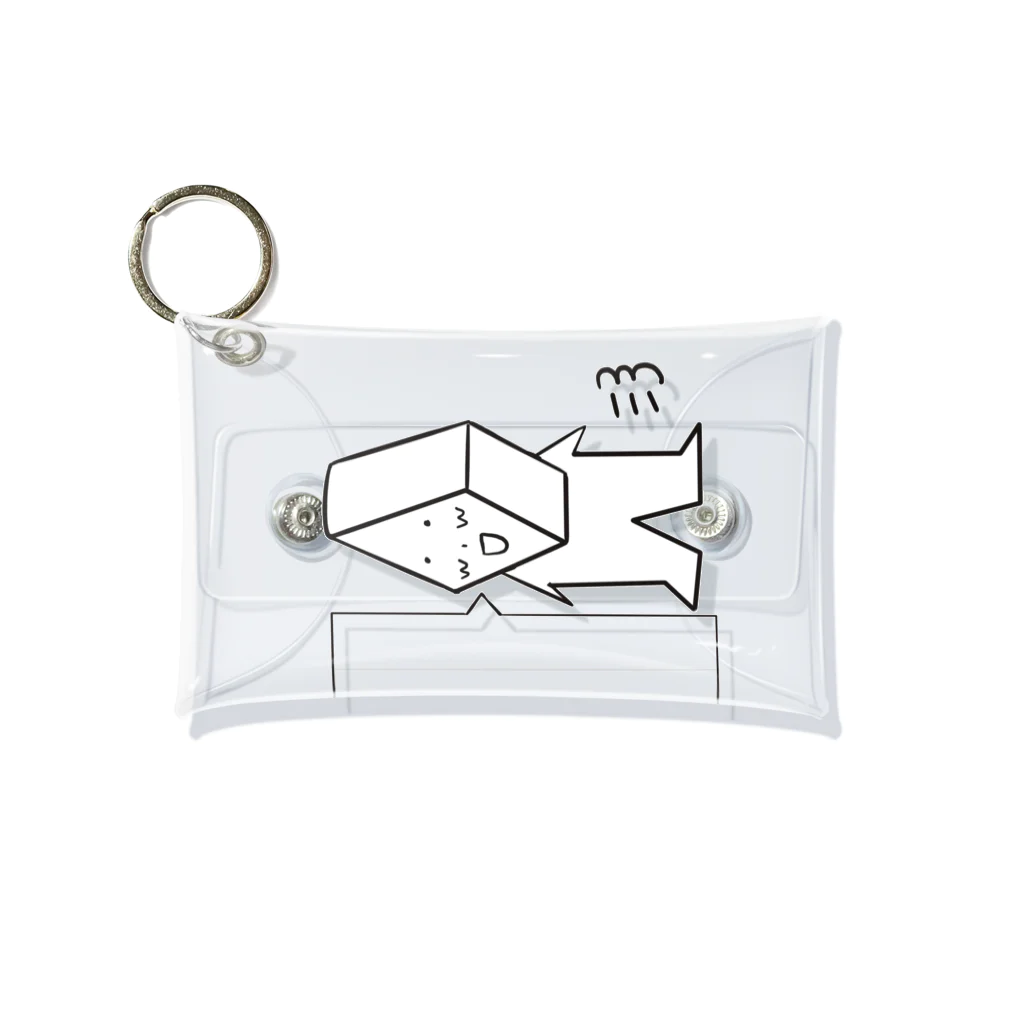 酒井直斗の手書きグッズたちのひしがたくん(はじめに) Mini Clear Multipurpose Case