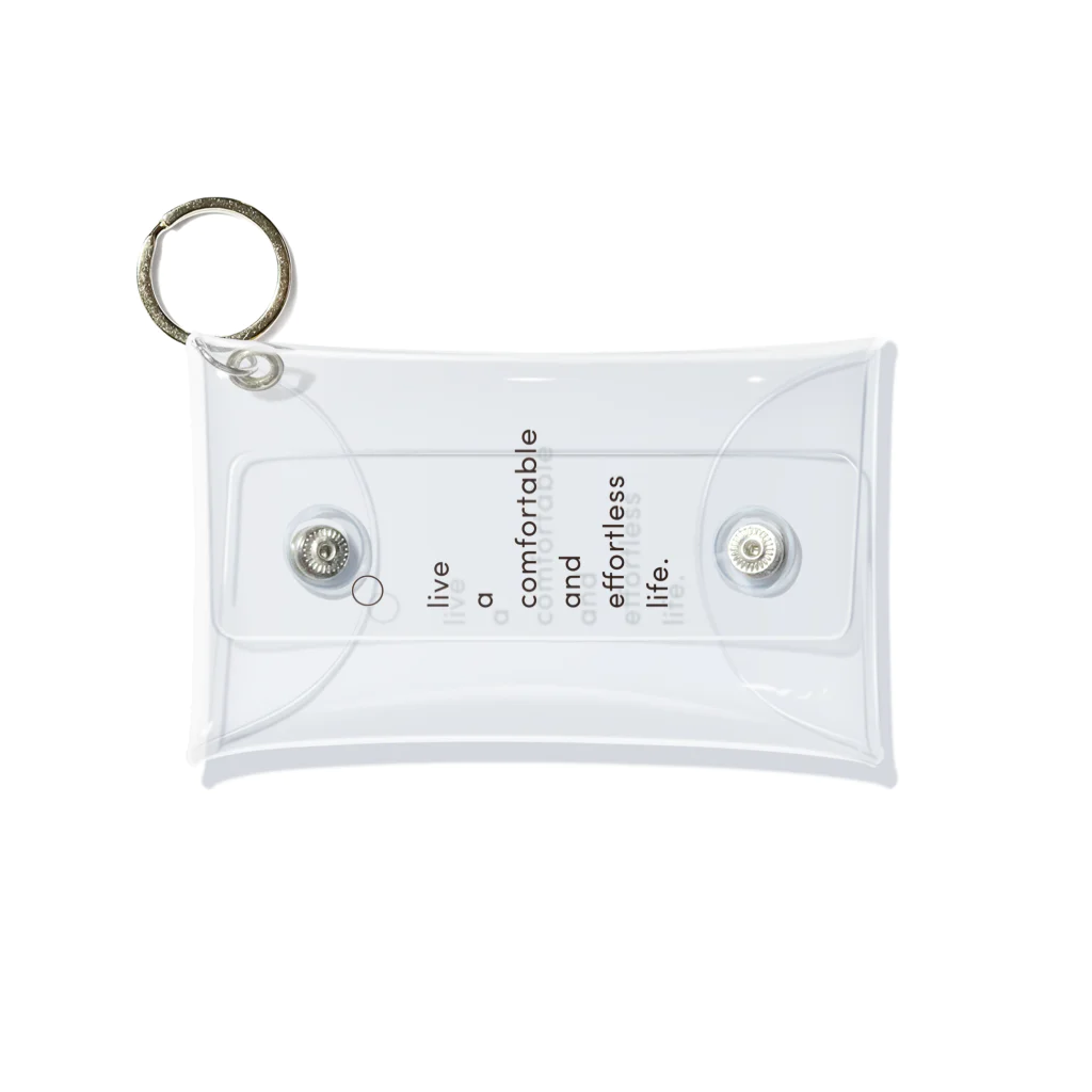 profond のprofond clear pouch ミニクリアマルチケース