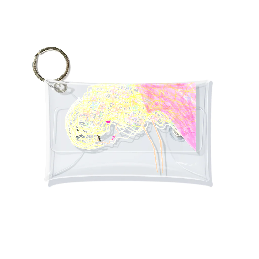 honey bunnyの髪に花をつけた女の子 Mini Clear Multipurpose Case