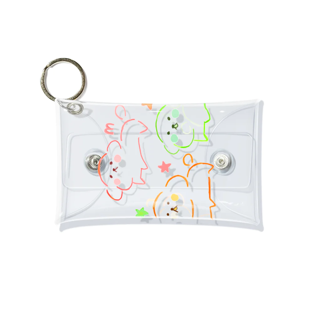 はるちゃこ🐼🌷のわんちゃんトリオ🐶 Mini Clear Multipurpose Case