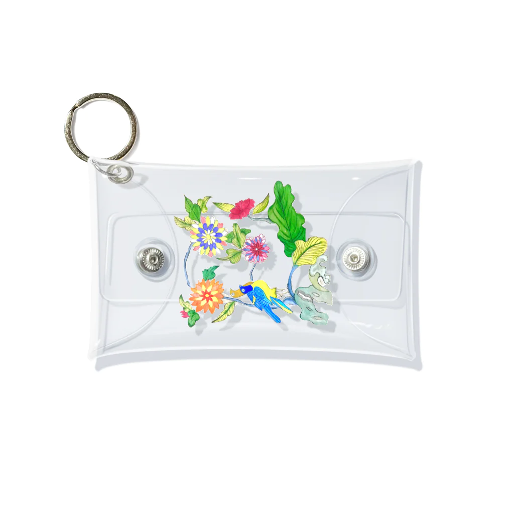 leap flower.の民画・花鳥図 Mini Clear Multipurpose Case