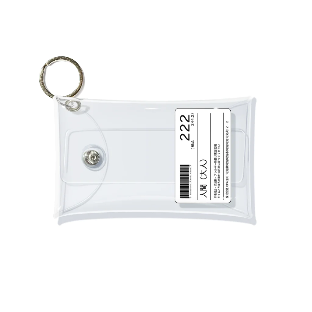 opaqueの人間（大人）222円 Mini Clear Multipurpose Case