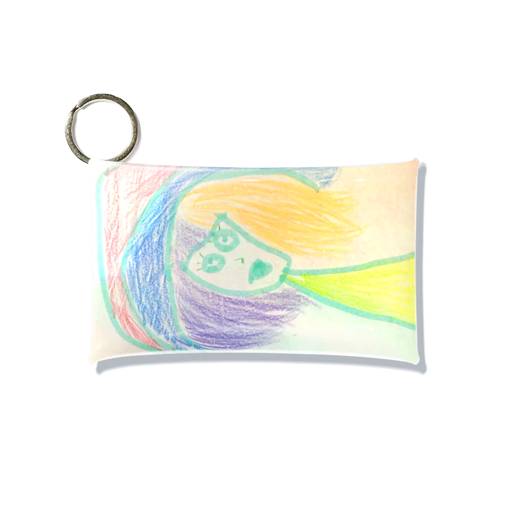 青い鳥のNijiko-chan Mini Clear Multipurpose Case