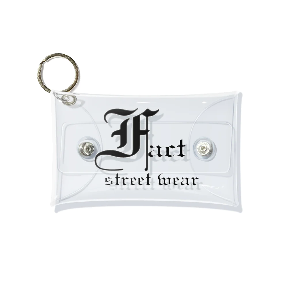 FACT street wearのFACTメインロゴミニマルチケース Mini Clear Multipurpose Case