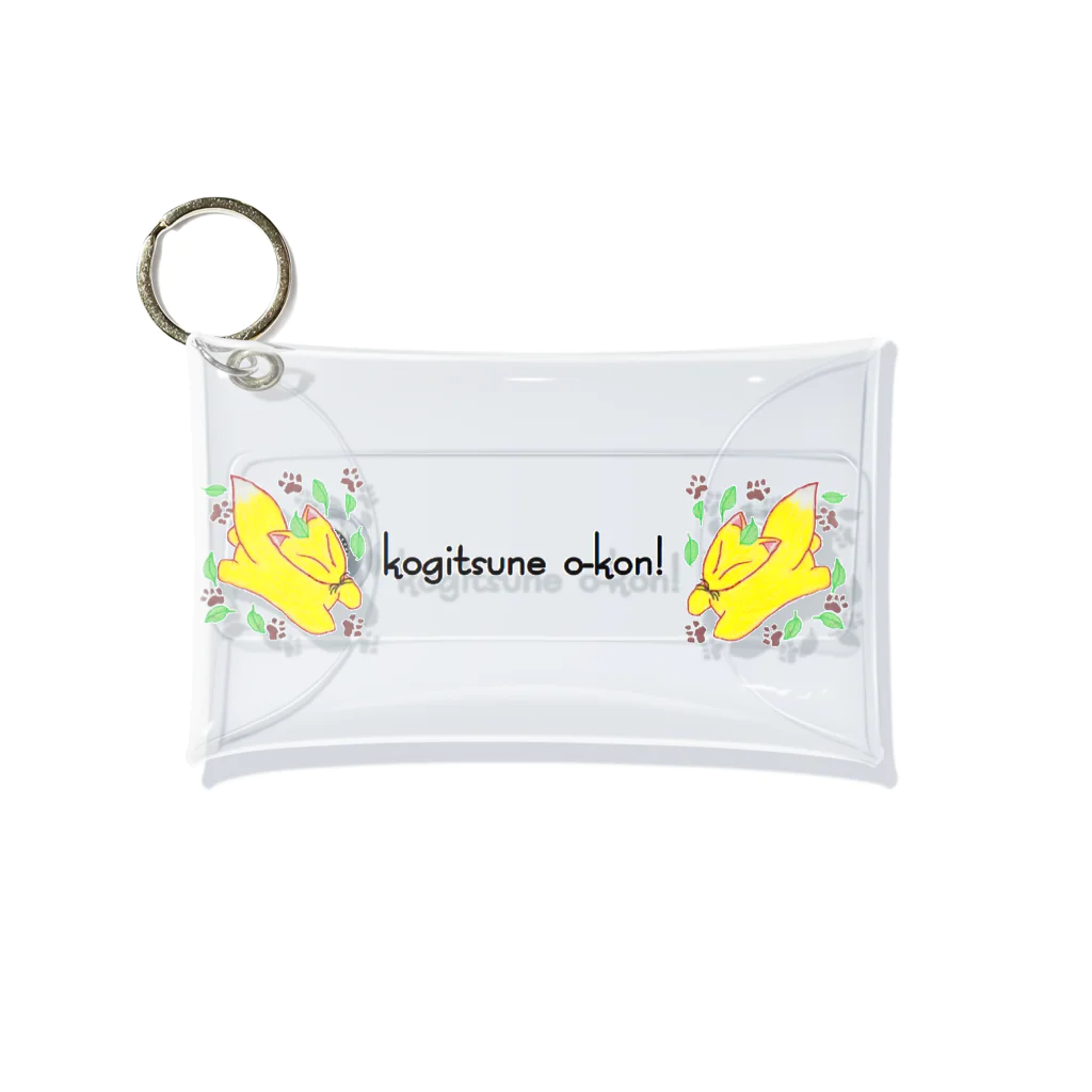 月彩宮SUZURI支店のkogitsune o-kon! No.01 Mini Clear Multipurpose Case