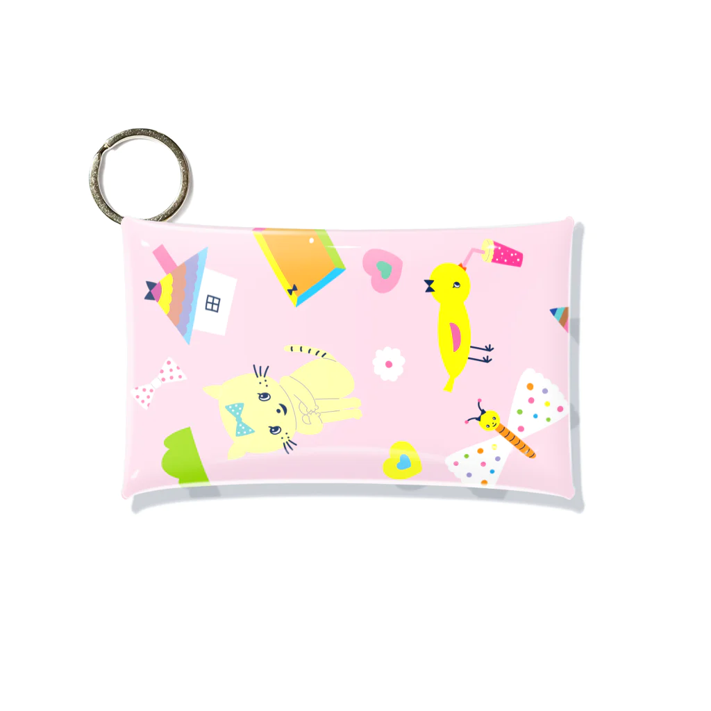 Futakawa Mayuのグッズショップのクリアマルチケース ミニ 春ピンク Mini Clear Multipurpose Case