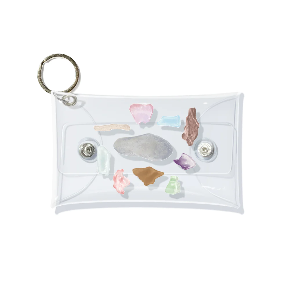 さんみ党の海の拾いもの Mini Clear Multipurpose Case