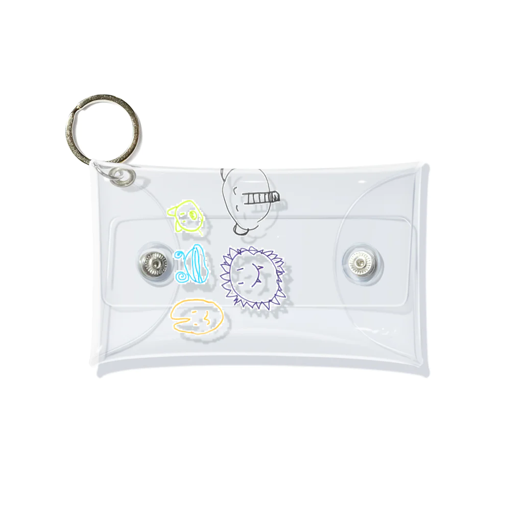 スコラ南京都のお店の動物いっぱい Mini Clear Multipurpose Case