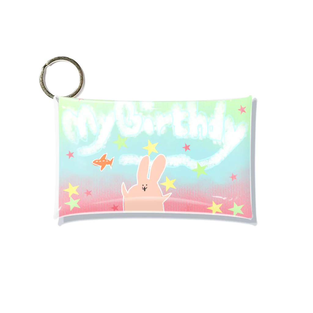 晴れ時々うさぎのMy Birthday Mini Clear Multipurpose Case