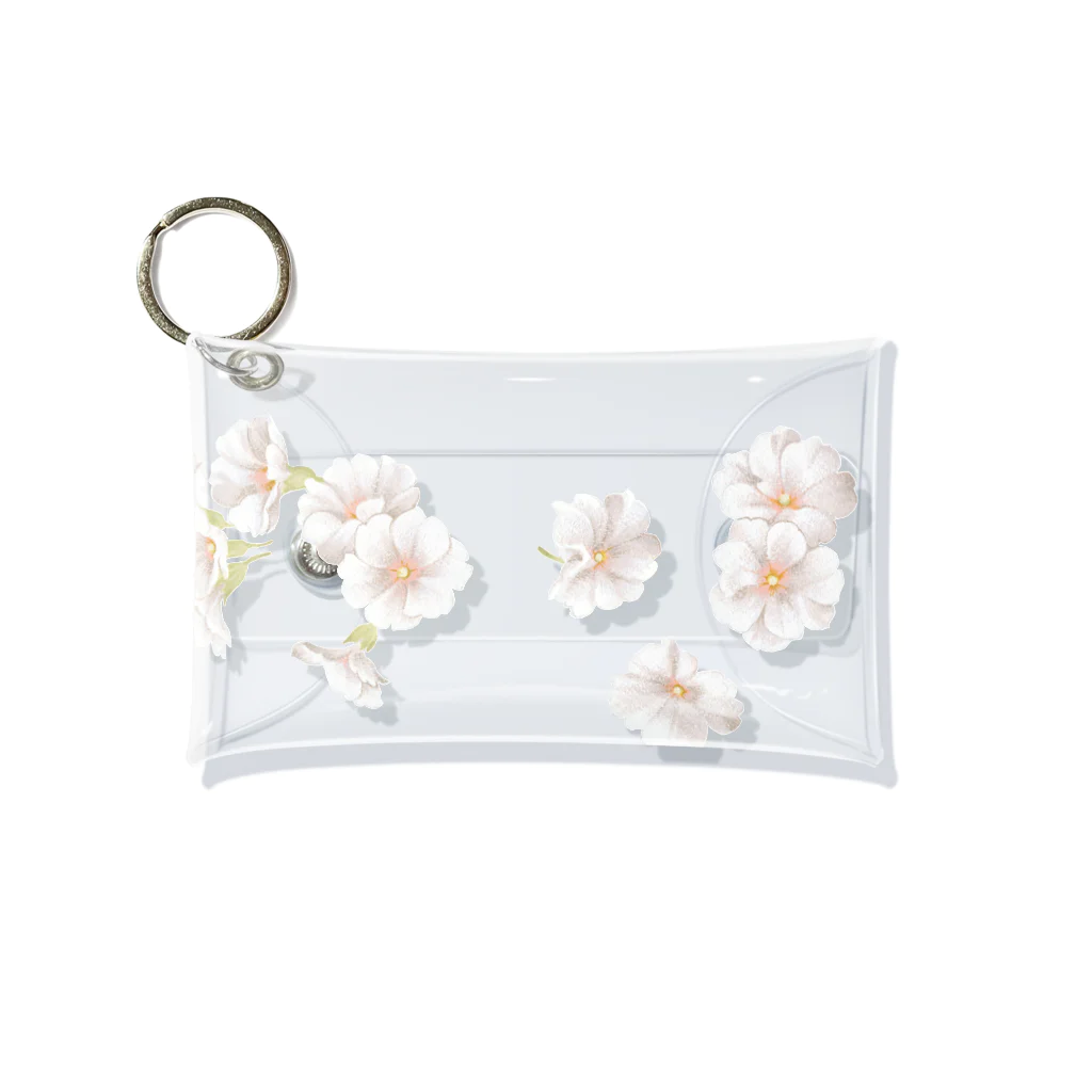 Neo_louloudi(ネオルルディ)のwhite flower Mini Clear Multipurpose Case