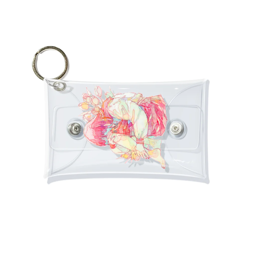 オカユウリ.okayuuriのセーラーとチューリップ Mini Clear Multipurpose Case