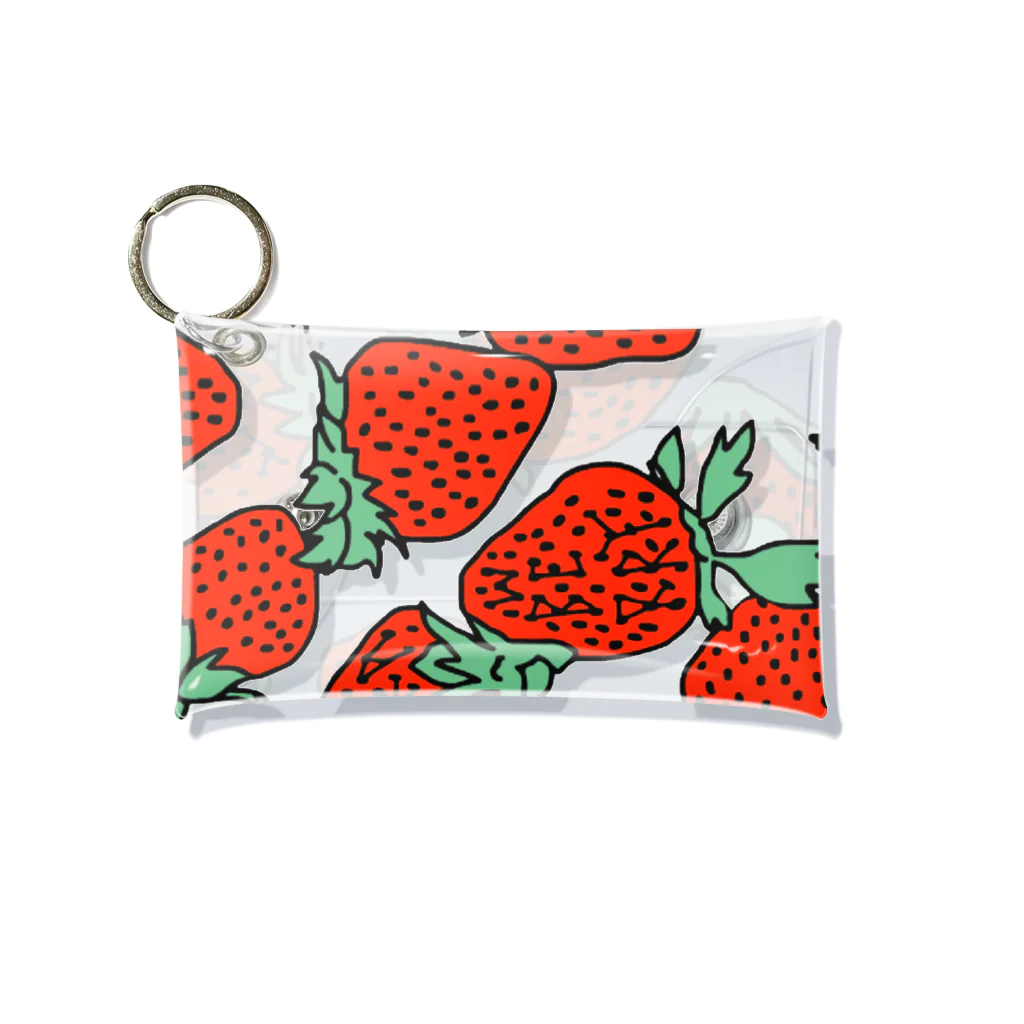 sakura_のSTRAWBERRY Mini Clear Multipurpose Case