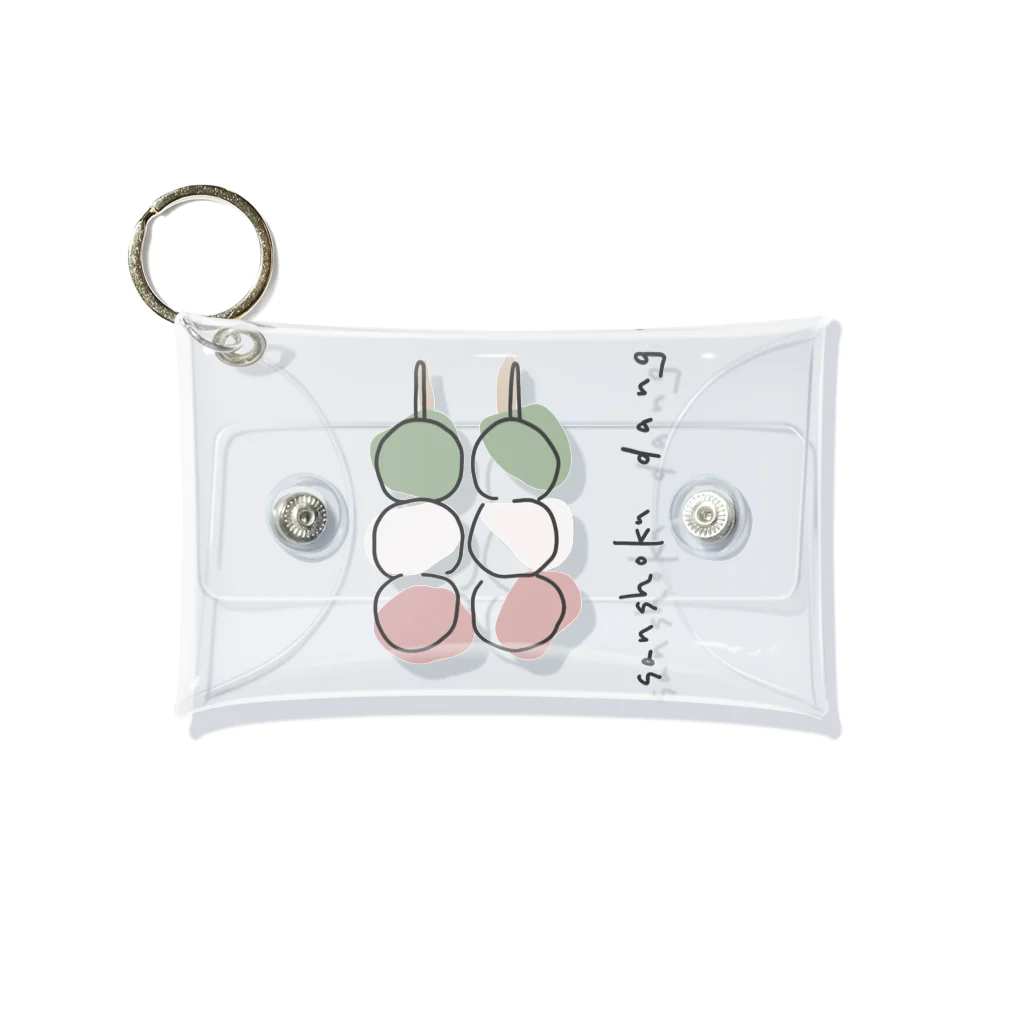 m__plantのsanshoku dango Mini Clear Multipurpose Case