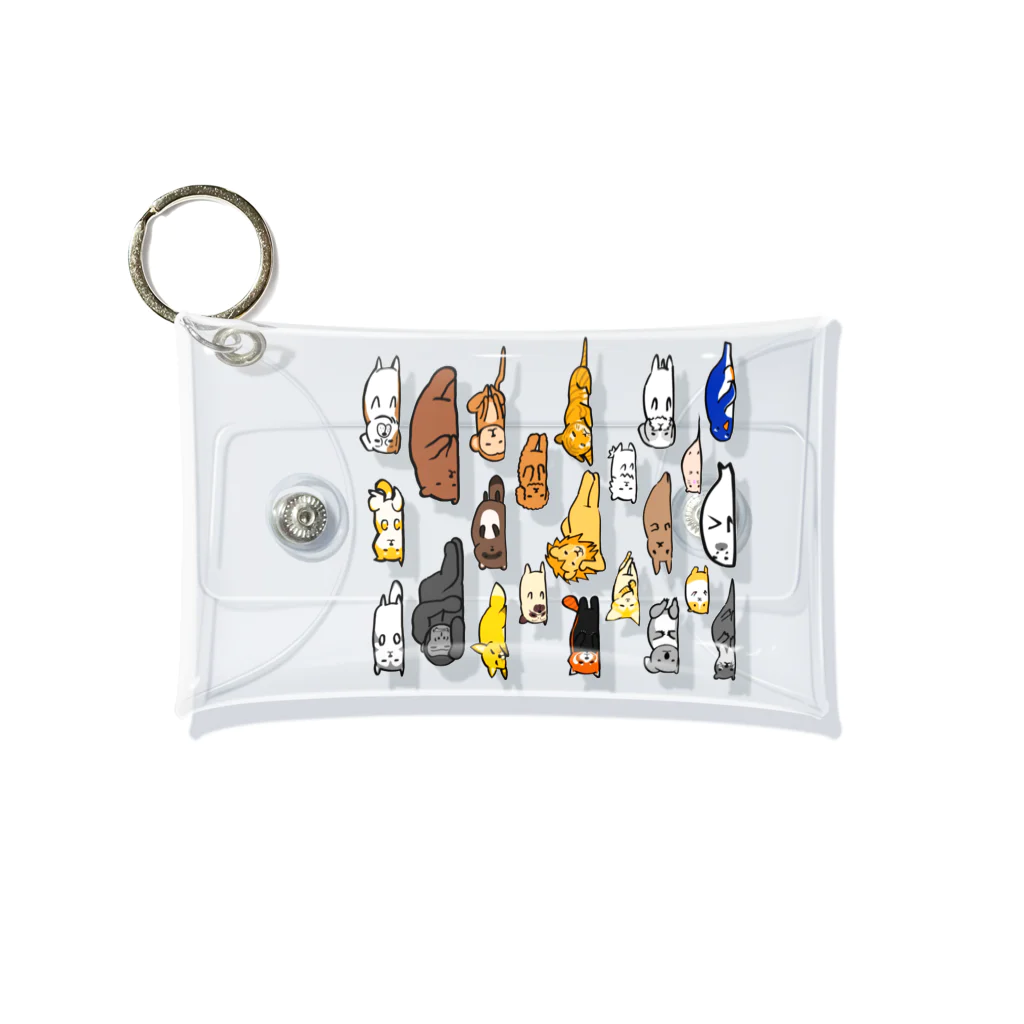 奇×屋の文字なし無気力動物園 Mini Clear Multipurpose Case