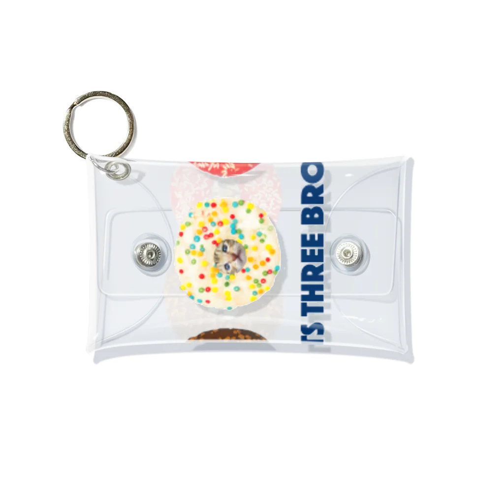 おやびん(下僕)のdonuts three brothers Mini Clear Multipurpose Case