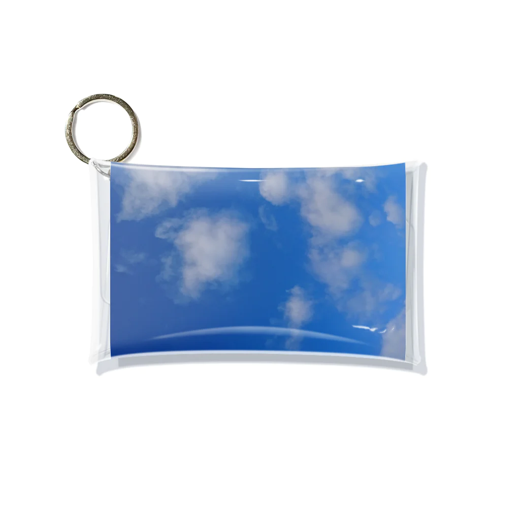 裡ノ巣雑貨店の9月18日の空 Mini Clear Multipurpose Case