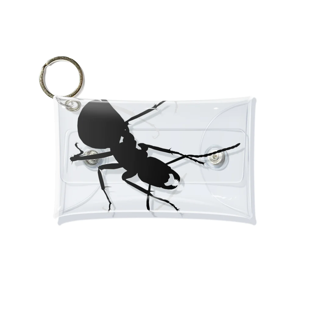 ANT☆Diaryの蟻シルエットA Mini Clear Multipurpose Case