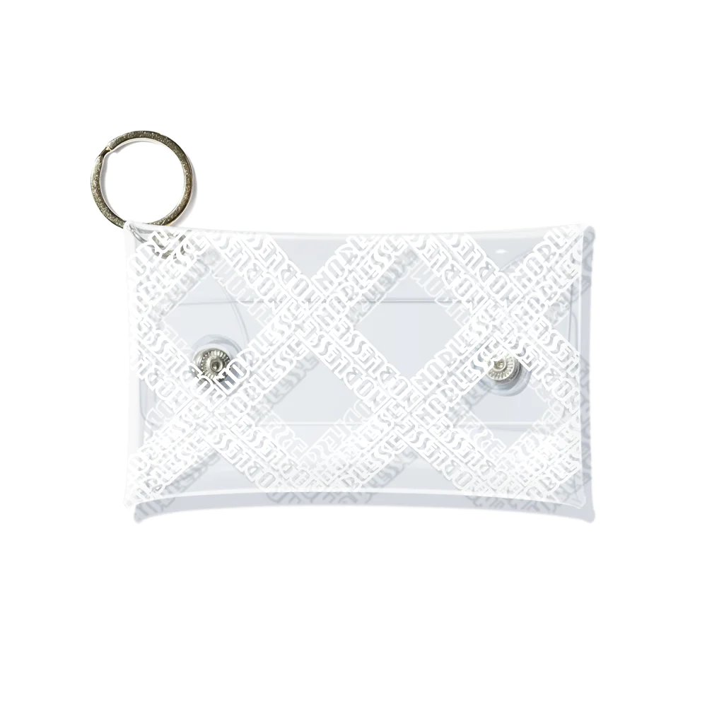 NOBLESSEのNOBLESSEロゴ（white） Mini Clear Multipurpose Case