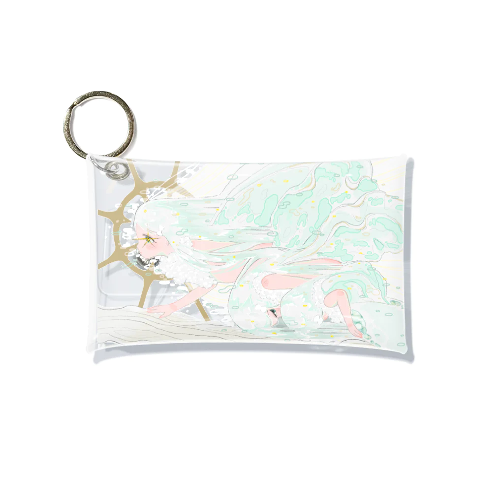 深夜まーけっと SUZURI店の羽化するモンシロちゃん Mini Clear Multipurpose Case