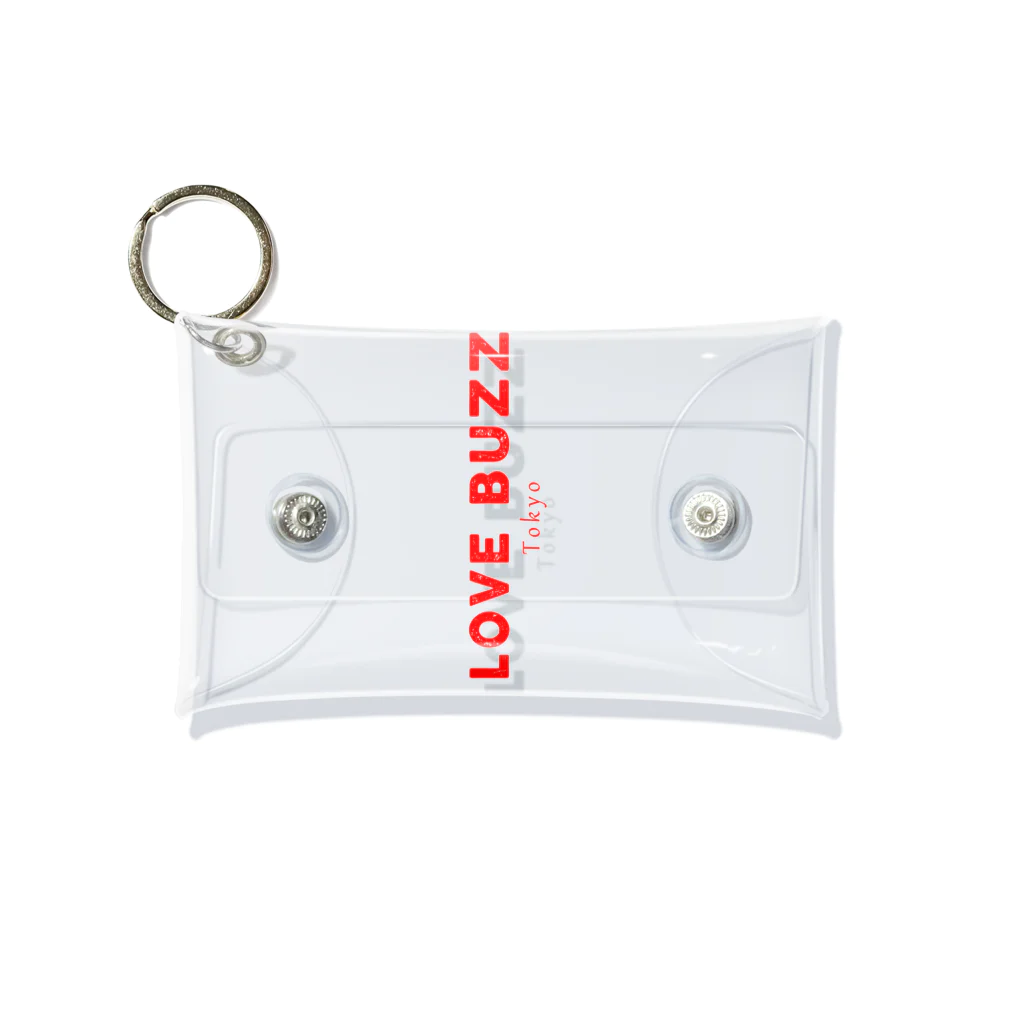 LOVEBUZZのLOVEBUZZ logo RED ミニクリアマルチケース