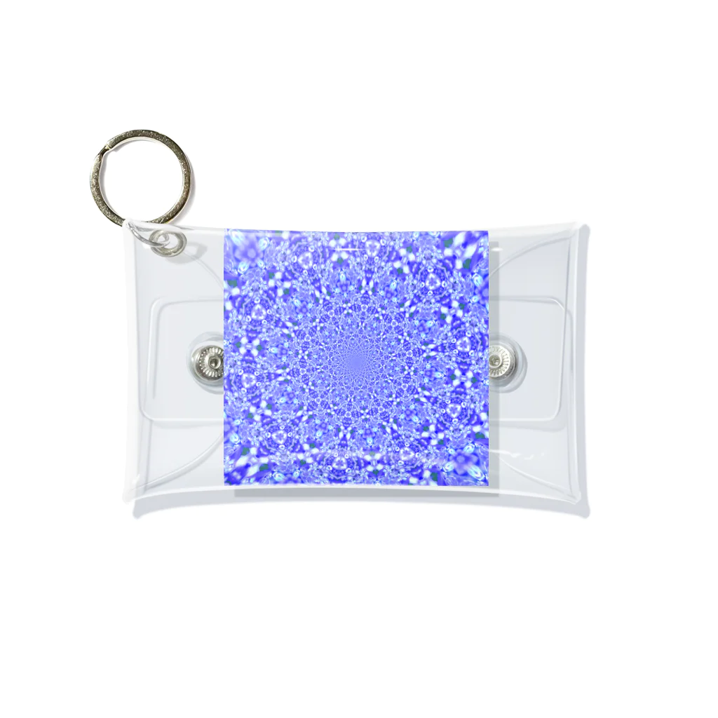 Flower kaleidoscopeの紫陽花万華鏡 Mini Clear Multipurpose Case