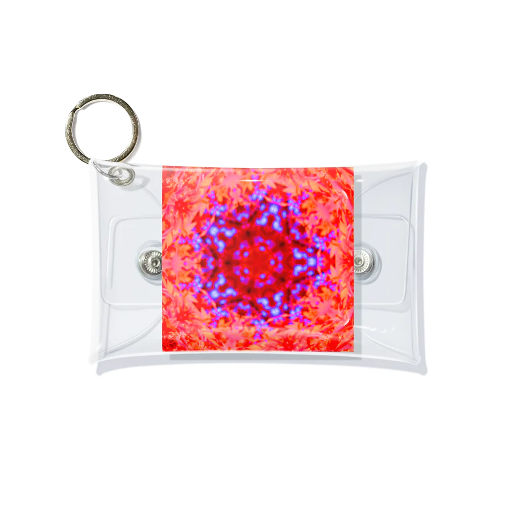 Flower kaleidoscopeの紅葉万華鏡 Mini Clear Multipurpose Case